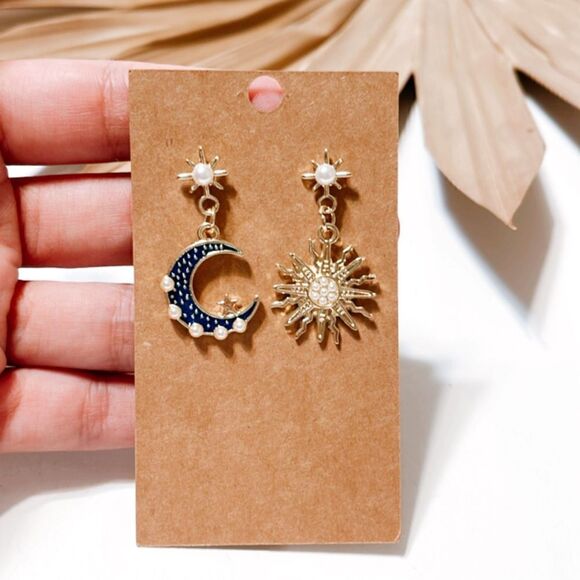 Boho dangle earrings N376 - Picture 4 of 4